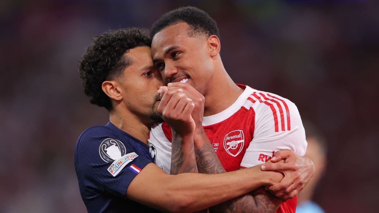 Marquinhos explains why he consoled Gabriel after penalty miss in Champions League final